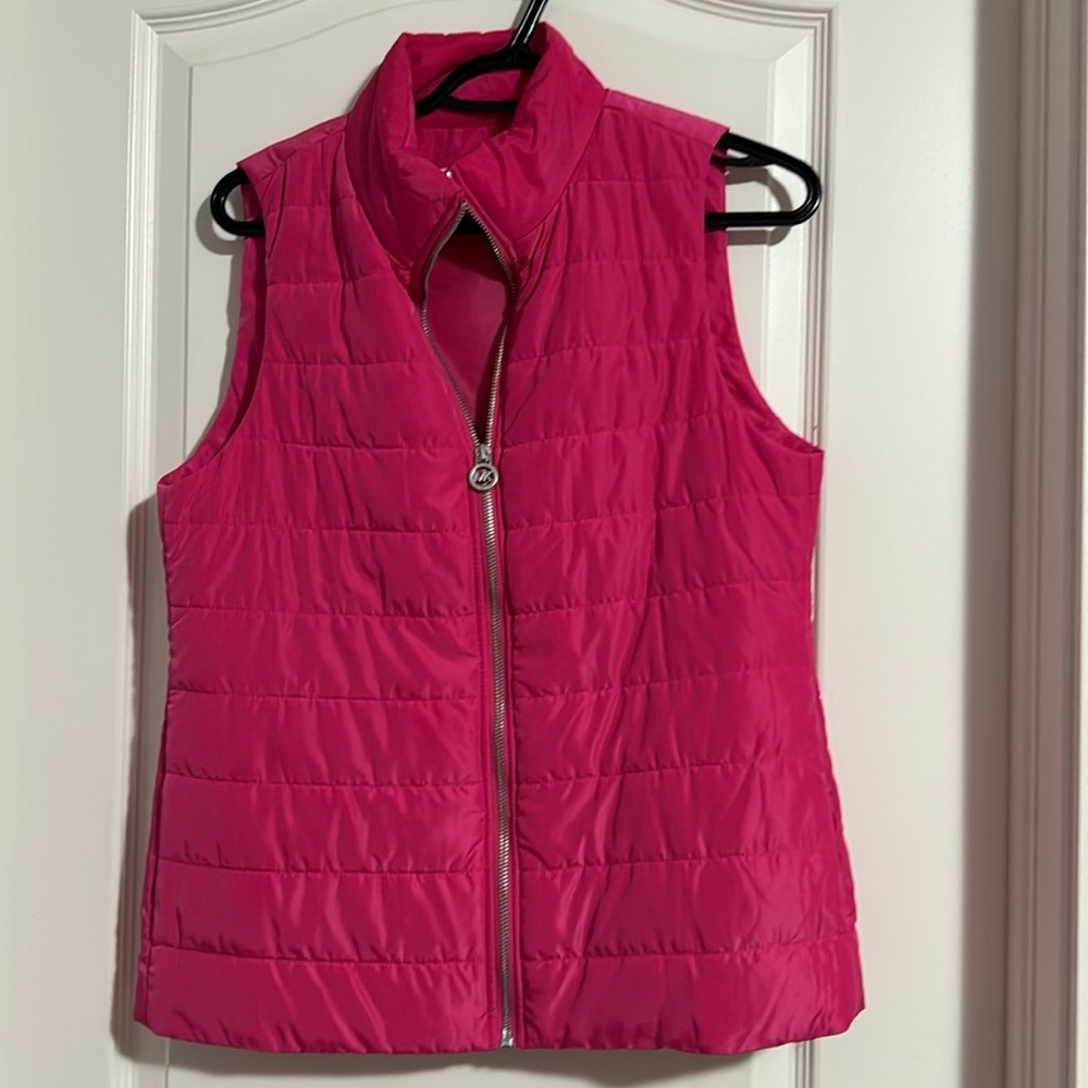 Pink Michael Kors Zip up vest